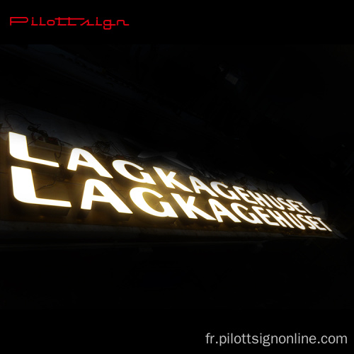 Lettres 3D acryliques conçues étanches à LED signes illuminés